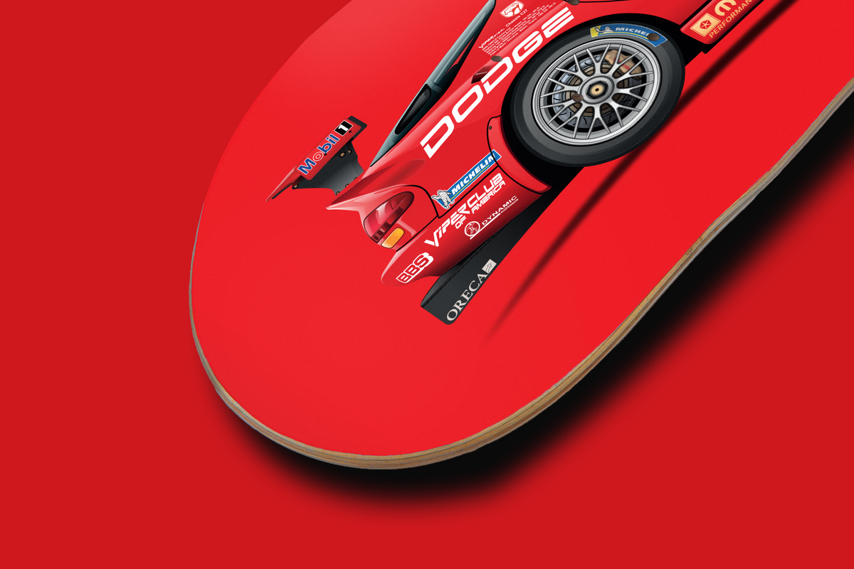 Dodge Viper GTS-R - Skate Deck Wall Art